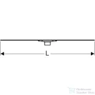 Geberit Cleanline 60 vágható zuhanyfolyóka (30-90 cm) alaptest nélkül,szálcsiszolt rozsdamentes acél 154.458.00.1
