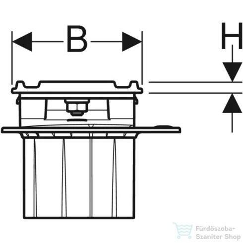 Geberit Cleanline 60 vágható zuhanyfolyóka (30-90 cm) alaptest nélkül,szálcsiszolt rozsdamentes acél 154.458.00.1