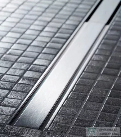Geberit Cleanline 60 vágható zuhanyfolyóka (30-90 cm) alaptest nélkül,szálcsiszolt rozsdamentes acél 154.458.00.1
