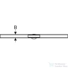 Geberit Cleanline 60 vágható zuhanyfolyóka (30-130 cm) alaptest nélkül,szálcsiszolt rozsdamentes acél 154.459.00.1