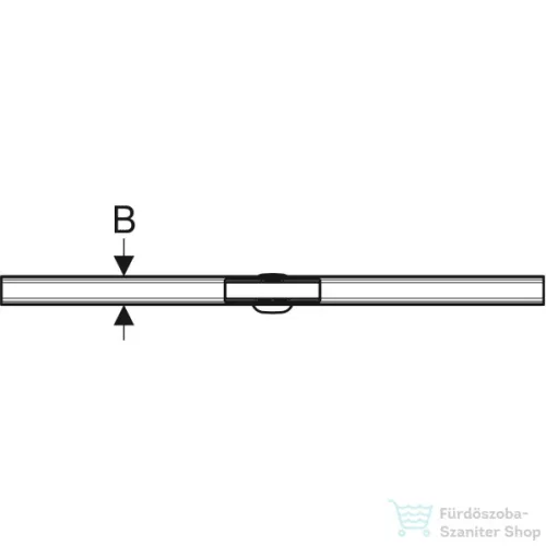 Geberit Cleanline 60 vágható zuhanyfolyóka (30-130 cm) alaptest nélkül,szálcsiszolt rozsdamentes acél 154.459.00.1