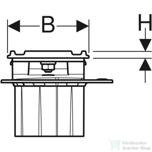Geberit Cleanline 60 vágható zuhanyfolyóka (30-130 cm) alaptest nélkül,szálcsiszolt rozsdamentes acél 154.459.00.1
