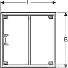 Geberit 80x80 cm-es szerelőkeret Setaplano zuhanytálcához,négy lábhoz (100 cm-ig) 154.460.00.1