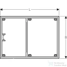 Geberit 170x80 cm-es szerelőkeret Setaplano zuhanytálcához,hat lábhoz (100 cm felett) 154.469.00.1