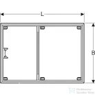 Geberit 120x120 cm-es szerelőkeret Setaplano zuhanytálcához,8 lábhoz (100 cm felett) 154.490.00.1