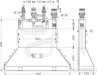 Hansgrohe AX AX 4-lyukú csaptelep Wara alaptest Secu 15480180