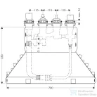 Hansgrohe AX 4-lyukú termosztát Wara alaptest Secu 15482180