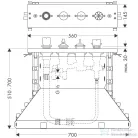 Hansgrohe AXOR 4-lyukú termosztát FlieRa alaptest Secu 15483180