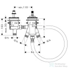 Hansgrohe AX 2-lyukú Thermostat Wara alaptest 15486180