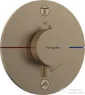 Hansgrohe ShowerSelect Comfort S 2 funkciós termosztát falsík alatti szereléshez,szálcsiszolt bronz 15554140