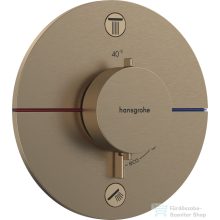   Hansgrohe ShowerSelect Comfort S 2 funkciós termosztát falsík alatti szereléshez,szálcsiszolt bronz 15554140