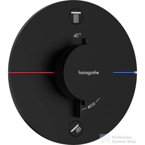 Hansgrohe ShowerSelect Comfort S 2 funkciós termosztát falsík alatti szereléshez,matt fekete 15554670