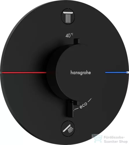 Hansgrohe ShowerSelect Comfort S 2 funkciós termosztát falsík alatti szereléshez,matt fekete 15554670