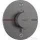 Hansgrohe ShowerSelect Comfort S 2 funkciós termosztát falsík alatti szereléshez,biztonsági kombinációval,szálcsiszolt fekete króm 15556340