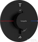 Hansgrohe ShowerSelect Comfort S 2 funkciós termosztát falsík alatti szereléshez,biztonsági kombinációval,matt fekete 15556670