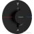 Hansgrohe ShowerSelect Comfort S 2 funkciós termosztát falsík alatti szereléshez,biztonsági kombinációval,matt fekete 15556670