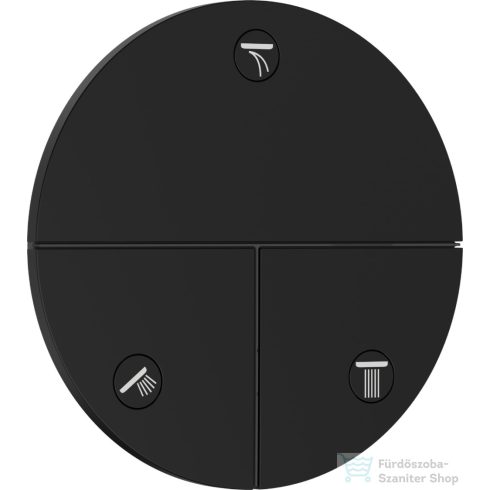 Hansgrohe ShowerSelect Comfort S 3 funkciós falsík alatti kád /zuhany csaptelep belső egység nélkül,matt fekete 15558670