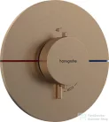 Hansgrohe ShowerSelect Comfort S 1 funkciós termosztát mennyiségszabályozóval,falsík alatti szereléshez,szálcsiszolt bronz 15559140