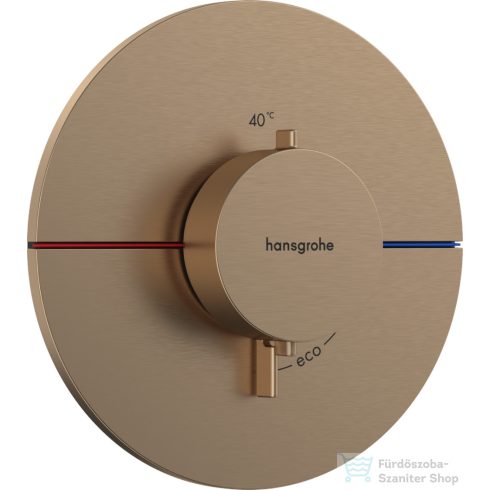 Hansgrohe ShowerSelect Comfort S 1 funkciós termosztát mennyiségszabályozóval,falsík alatti szereléshez,szálcsiszolt bronz 15559140