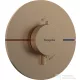 Hansgrohe ShowerSelect Comfort S 1 funkciós termosztát mennyiségszabályozóval,falsík alatti szereléshez,szálcsiszolt bronz 15559140