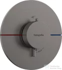Hansgrohe ShowerSelect Comfort S 1 funkciós termosztát mennyiségszabályozóval,falsík alatti szereléshez,szálcsiszolt fekete króm 15559340