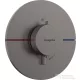 Hansgrohe ShowerSelect Comfort S 1 funkciós termosztát mennyiségszabályozóval,falsík alatti szereléshez,szálcsiszolt fekete króm 15559340