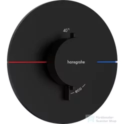   Hansgrohe ShowerSelect Comfort S 1 funkciós termosztát mennyiségszabályozóval,falsík alatti szereléshez,matt fekete 15559670