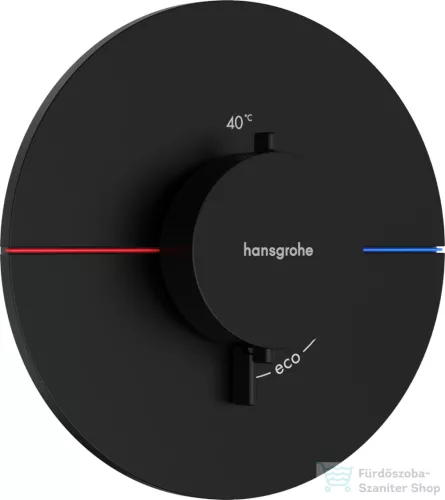 Hansgrohe ShowerSelect Comfort S 1 funkciós termosztát mennyiségszabályozóval,falsík alatti szereléshez,matt fekete 15559670
