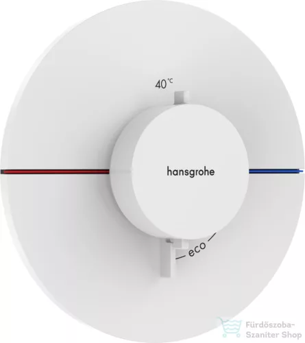 Hansgrohe ShowerSelect Comfort S 1 funkciós termosztát mennyiségszabályozóval,falsík alatti szereléshez,matt fehér 15559700