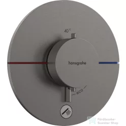   Hansgrohe ShowerSelect Comfort S 1+1 funkciós termosztát mennyiségszabályozóval,falsík alatti szereléshez,szálcsiszolt fekete króm 15562340