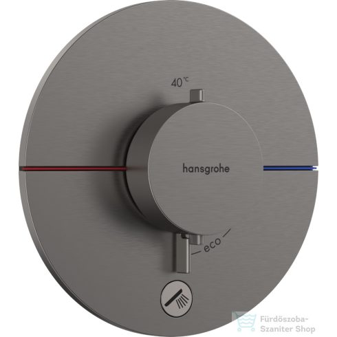 Hansgrohe ShowerSelect Comfort S 1+1 funkciós termosztát mennyiségszabályozóval,falsík alatti szereléshez,szálcsiszolt fekete króm 15562340