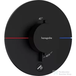   Hansgrohe ShowerSelect Comfort S 1+1 funkciós termosztát mennyiségszabályozóval,falsík alatti szereléshez,matt fekete 15562670