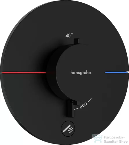 Hansgrohe ShowerSelect Comfort S 1+1 funkciós termosztát mennyiségszabályozóval,falsík alatti szereléshez,matt fekete 15562670