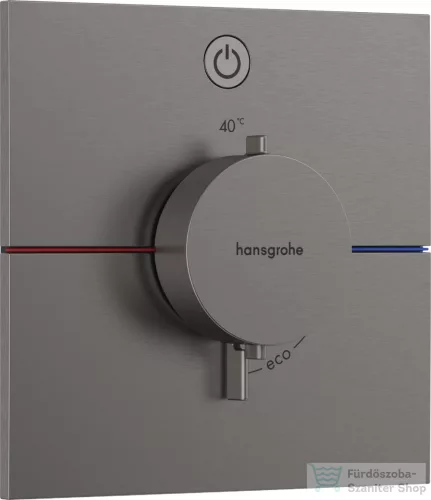 Hansgrohe ShowerSelect Comfort E termosztát falsík alatti szereléshez,szálcsiszolt fekete króm 15571340