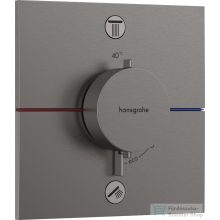   Hansgrohe ShowerSelect Comfort E termosztát 2 funkciós falsík alatti szereléshez,szálcsiszolt fekete króm 15572340