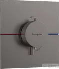 Hansgrohe ShowerSelect Comfort E termosztát falsík alatti szereléshez,szálcsiszolt fekete króm 15574340