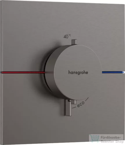 Hansgrohe ShowerSelect Comfort E termosztát falsík alatti szereléshez,szálcsiszolt fekete króm 15574340