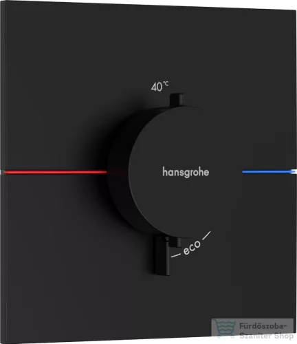 Hansgrohe ShowerSelect Comfort E termosztát falsík alatti szereléshez,matt fekete 15574670