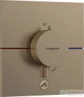 Hansgrohe ShowerSelect Comfort E 1+1 funkciós termosztát mennyiségszabályozóval,falsík alatti szereléshez,szálcsiszolt bronz 15575140