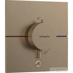   Hansgrohe ShowerSelect Comfort E 1+1 funkciós termosztát mennyiségszabályozóval,falsík alatti szereléshez,szálcsiszolt bronz 15575140