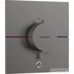   Hansgrohe ShowerSelect Comfort E 1+1 funkciós termosztát mennyiségszabályozóval,falsík alatti szereléshez,szálcsiszolt fekete króm 15575340