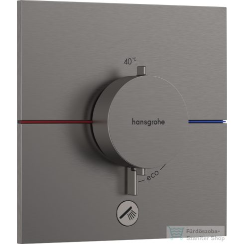 Hansgrohe ShowerSelect Comfort E 1+1 funkciós termosztát mennyiségszabályozóval,falsík alatti szereléshez,szálcsiszolt fekete króm 15575340