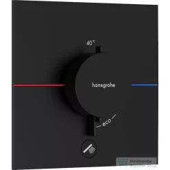   Hansgrohe ShowerSelect Comfort E 1+1 funkciós termosztát mennyiségszabályozóval,falsík alatti szereléshez,matt fekete 15575670