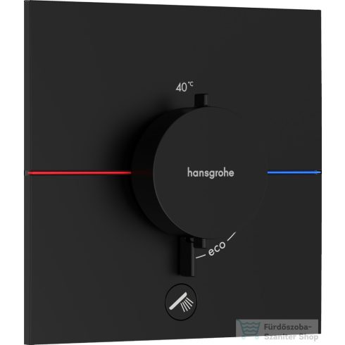 Hansgrohe ShowerSelect Comfort E 1+1 funkciós termosztát mennyiségszabályozóval,falsík alatti szereléshez,matt fekete 15575670