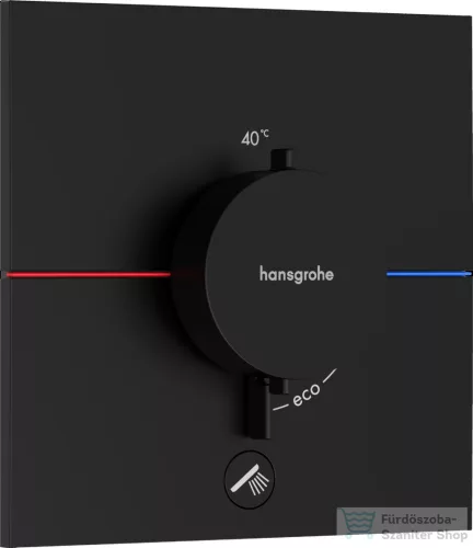 Hansgrohe ShowerSelect Comfort E 1+1 funkciós termosztát mennyiségszabályozóval,falsík alatti szereléshez,matt fekete 15575670
