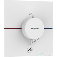   Hansgrohe ShowerSelect Comfort E 1+1 funkciós termosztát mennyiségszabályozóval,falsík alatti szereléshez,matt fehér 15575700