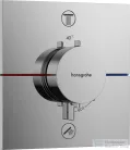 Hansgrohe ShowerSelect Comfort E termosztát 2 funkciós falsík alatti szereléshez,biztonsági kombinációval,króm 15578000