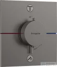 Hansgrohe ShowerSelect Comfort E termosztát 2 funkciós falsík alatti szereléshez,biztonsági kombinációval,szálcsiszolt fekete króm 15578340