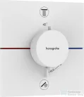 Hansgrohe ShowerSelect Comfort E termosztát 2 funkciós falsík alatti szereléshez,biztonsági kombinációval,matt fehér 15578700