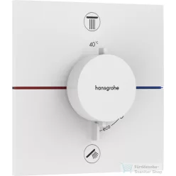   Hansgrohe ShowerSelect Comfort E termosztát 2 funkciós falsík alatti szereléshez,biztonsági kombinációval,matt fehér 15578700